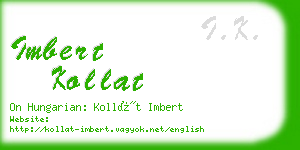 imbert kollat business card